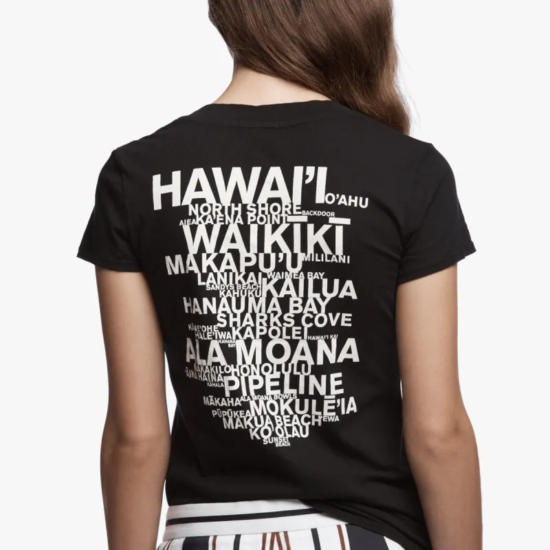 Short Sleeve V Neck Ala Moana - Black/White made by James Perse