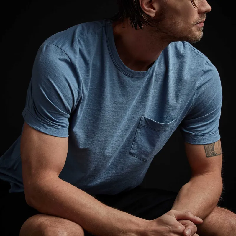 Recycled Lotus Jersey Pocket Tee - Danube made by James Perse