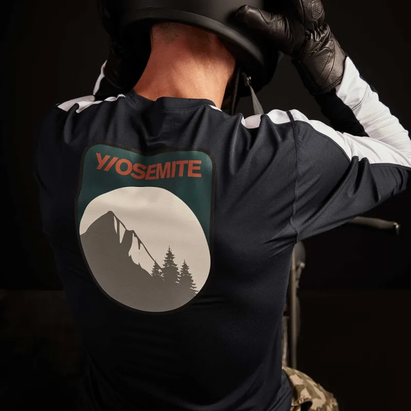 Y/OSEMITE Mountain Graphic Tee - Deep/White sold by James Perse