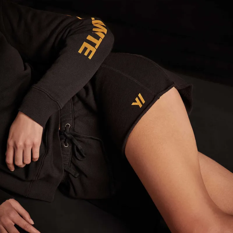 Y/OSEMITE French Terry Sweat Short - Black/Cadmium sold by James Perse