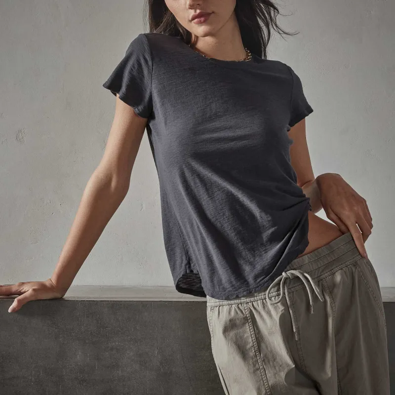 Sheer Slub Crew Neck Tee - Titan sold by James Perse