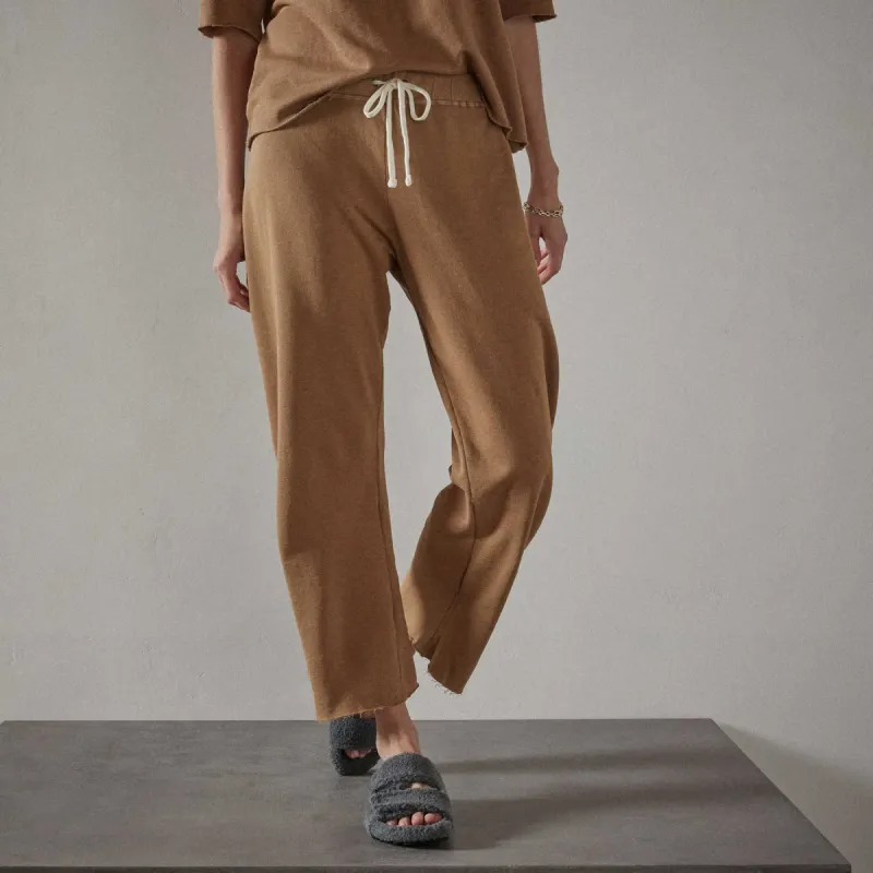 Vintage French Terry Cutoff Sweatpant - Bronze Pigment sold by James Perse