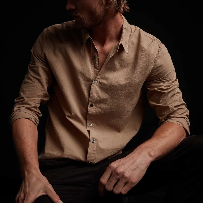 Standard Shirt - British Khaki sold by James Perse