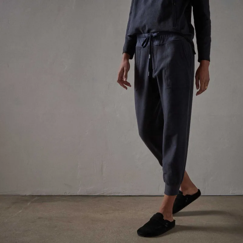 Brushed Terry Pocket Pant - Navy sold by James Perse