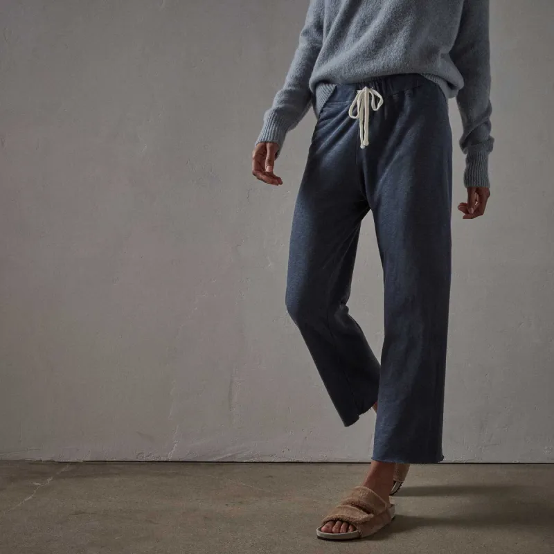 Vintage French Terry Cutoff Sweatpant - Deep Pigment sold by James Perse