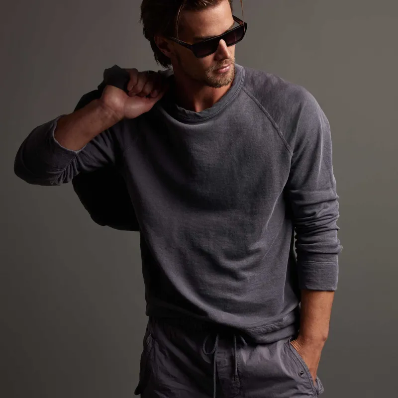 Vintage French Terry Sweatshirt - Flannel Pigment sold by James Perse