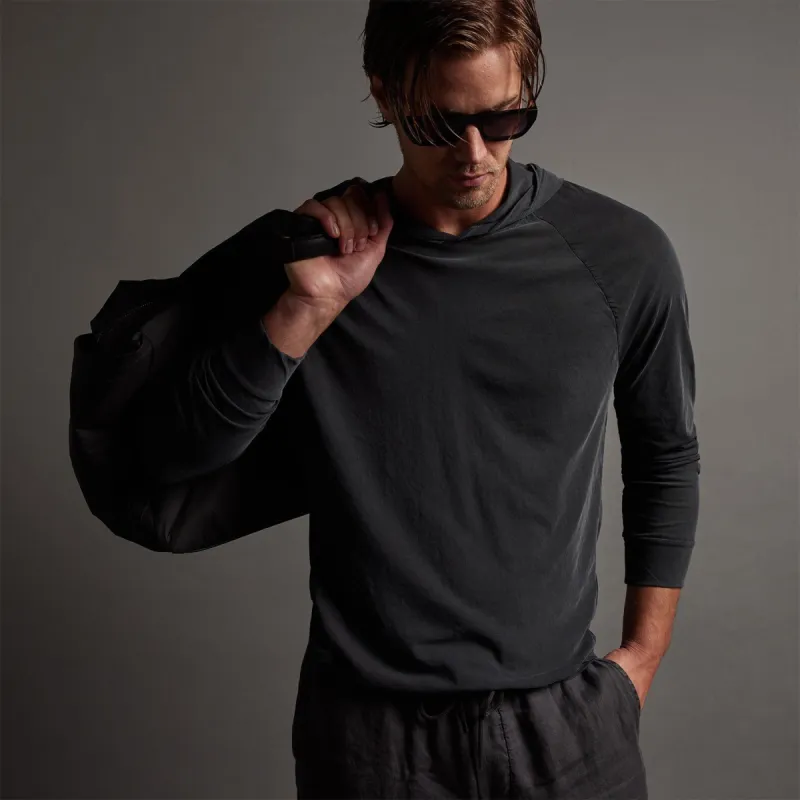 High Gauge Jersey Hoodie - Magma Pigment made by James Perse