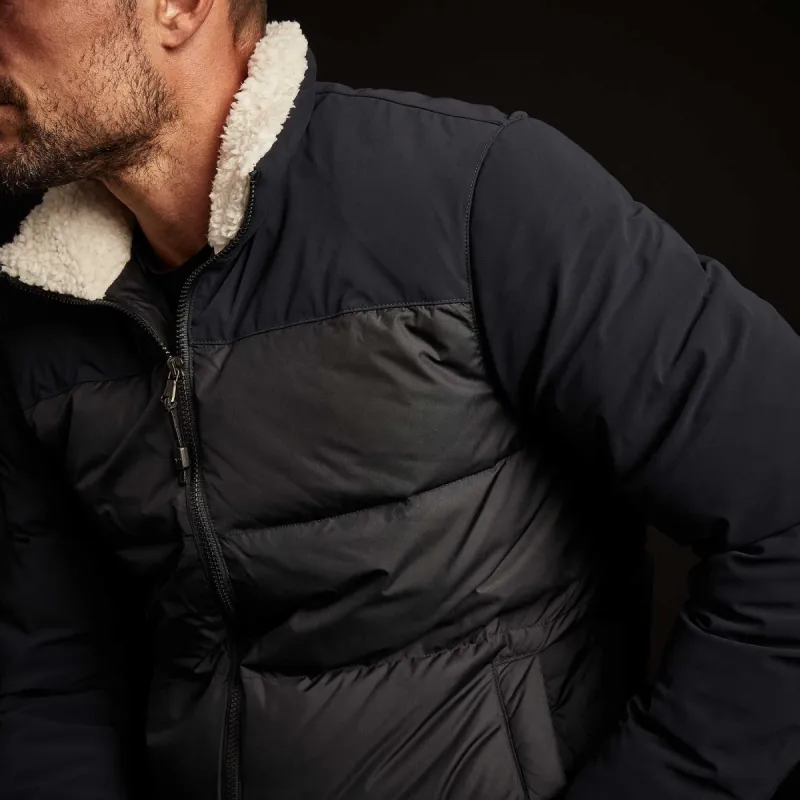Mixed Media Down Jacket - Navy sold by James Perse