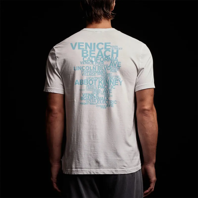 Venice Beach Graphic Tee - White sold by James Perse