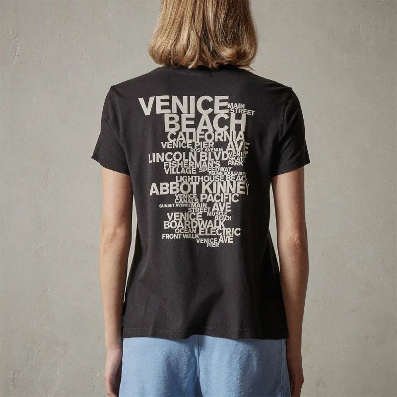 Vintage Boy Tee- Venice Places - Black sold by James Perse
