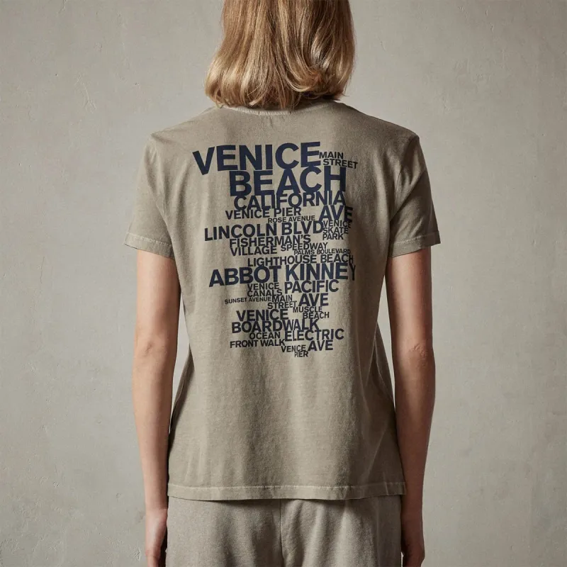 Vintage Boy Tee- Venice Places - Greystone Pigment sold by James Perse