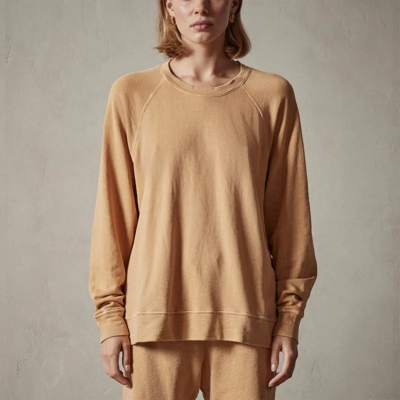 Vintage French Terry Relaxed Sweatshirt - Guava Pigment sold by James Perse