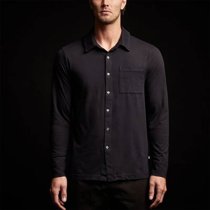 Long Sleeve Knit Shirt - Deep sold by James Perse