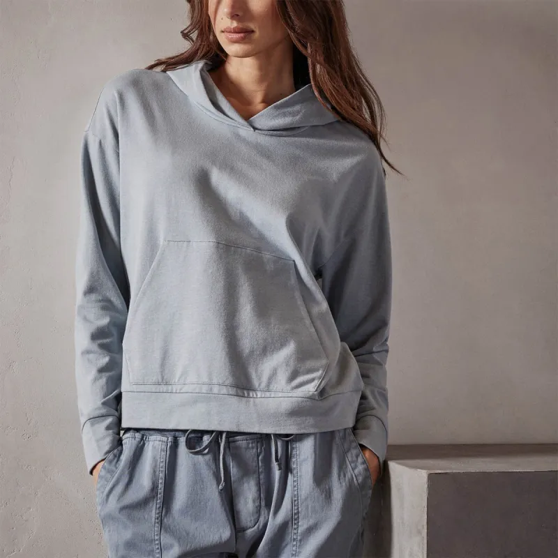 Recycled Feather Weight Clean Hoodie - Ocean Mist sold by James Perse