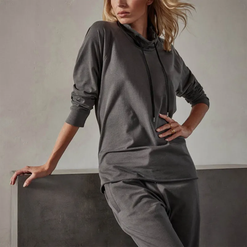 Terry Oversized Funnel Neck - Fin sold by James Perse