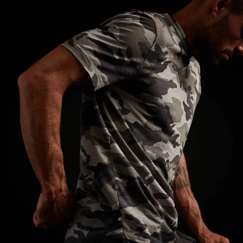 Camo Clear Jersey Crew - Rain Camo sold by James Perse