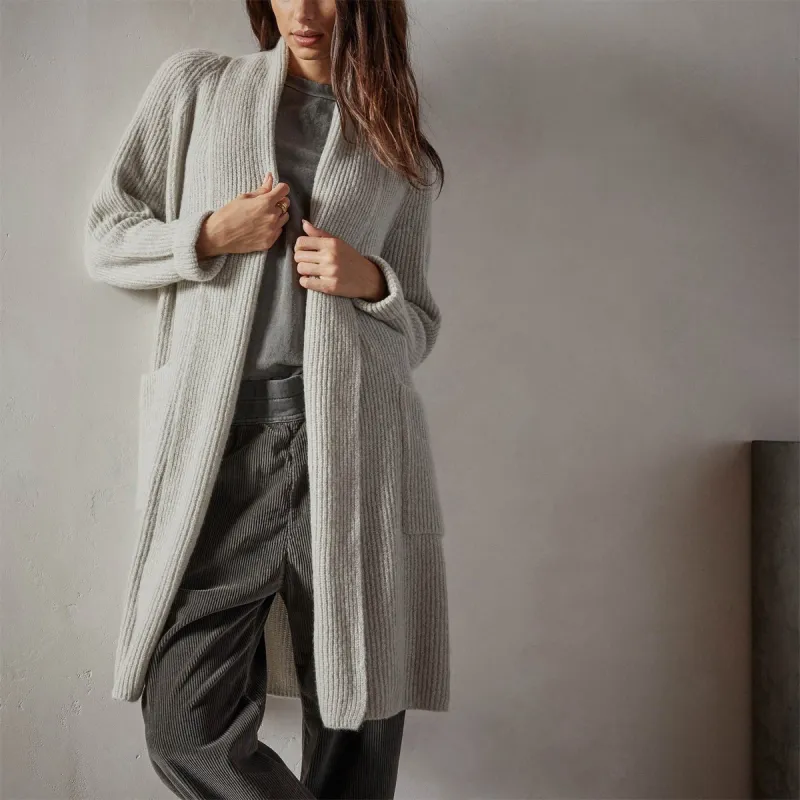 Cashmere Shawl Collar Cardigan - Mist sold by James Perse