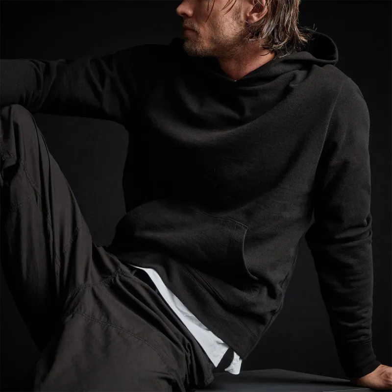 French Terry Pullover Hoodie - Black sold by James Perse