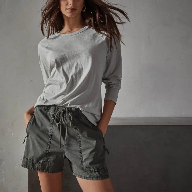 Recycled Jersey Raglan Crew - Skylight sold by James Perse