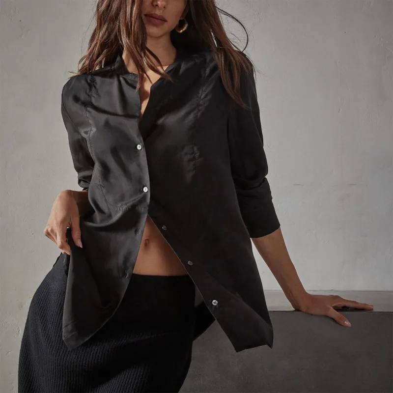 Tuxedo Shirt - Black sold by James Perse