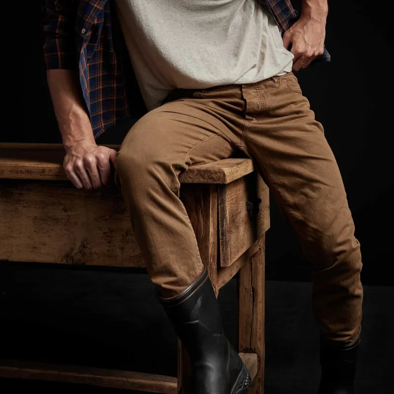 Cotton Drill Jean - Acorn Pigment sold by James Perse