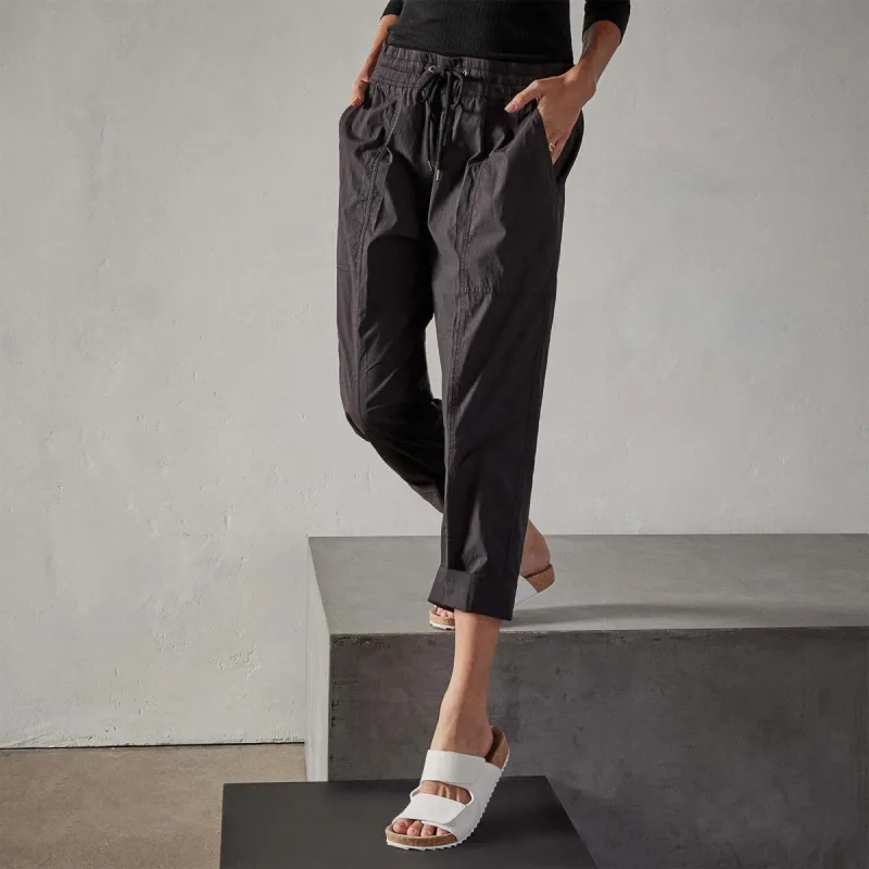 Oversized Cuffed Pant - Black sold by James Perse