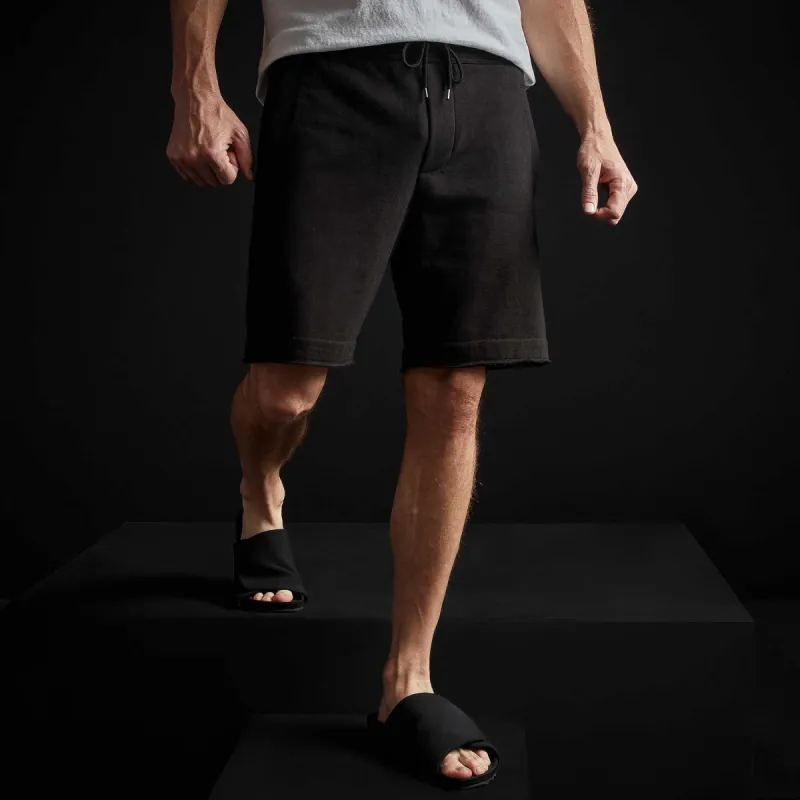 Vintage Cotton Fleece Short - Black sold by James Perse