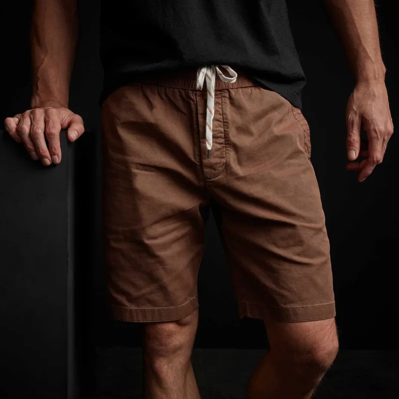 Stretch Canvas Work Short - Malt Pigment sold by James Perse