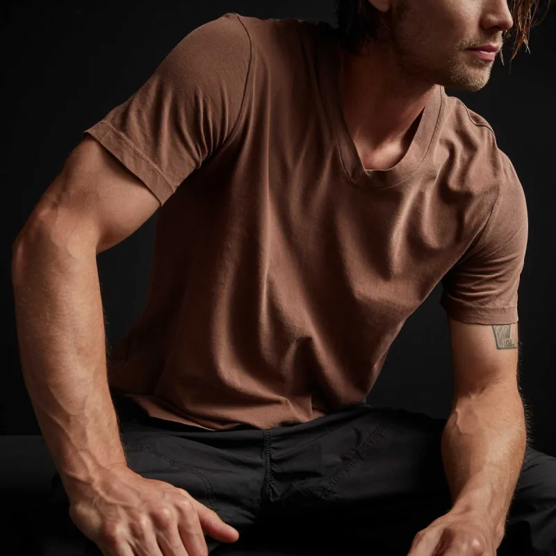 Short Sleeve V Neck - Malt Pigment sold by James Perse