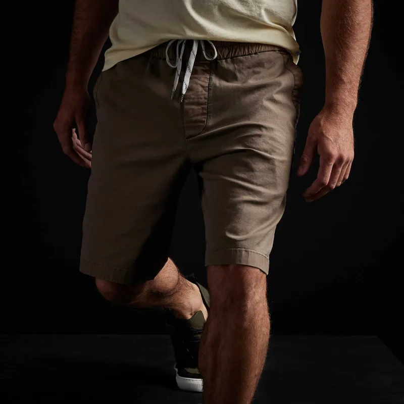 Stretch Canvas Work Short - Fawn Pigment sold by James Perse