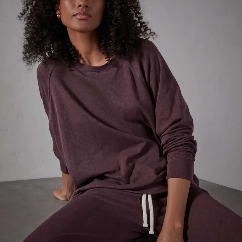 Vintage French Terry Relaxed Sweatshirt - Napa Pigment sold by James Perse
