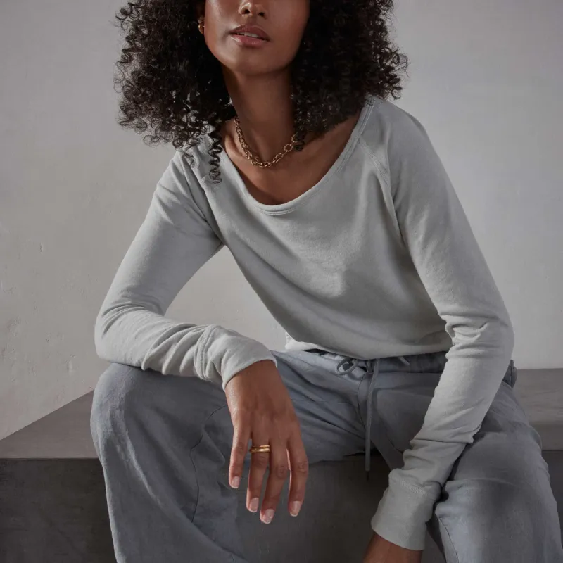 Vintage French Terry Sweatshirt - Foam sold by James Perse