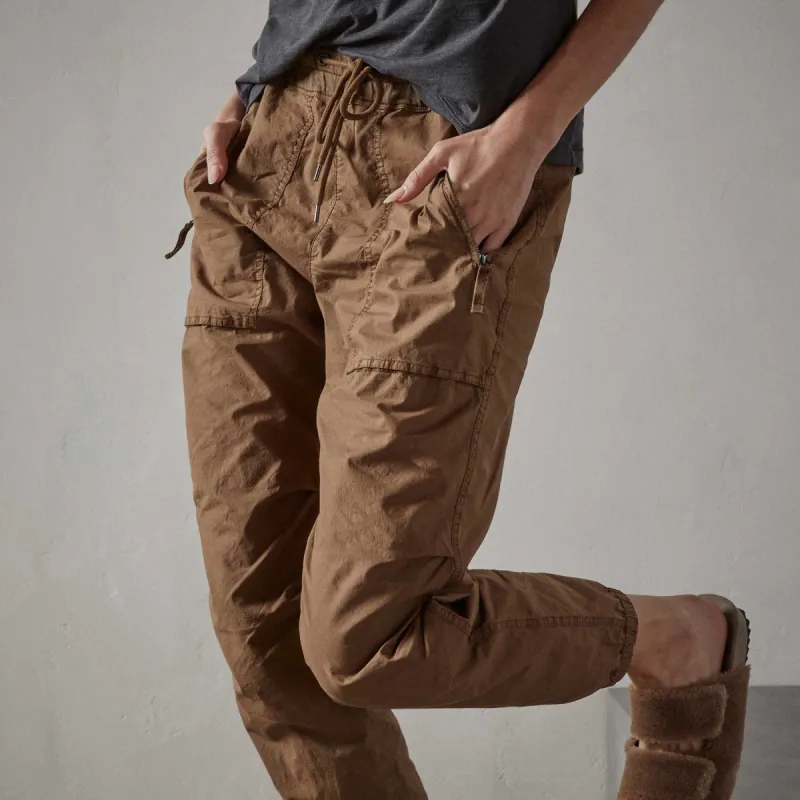 Zip Pocket Utility Pant - Acorn Pigment sold by James Perse