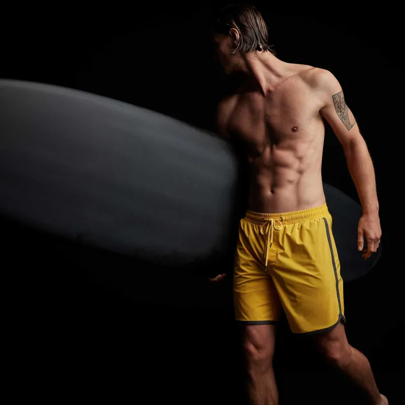 Y/OSEMITE Curved Hem Board Short - Crocus/Carbon sold by James Perse