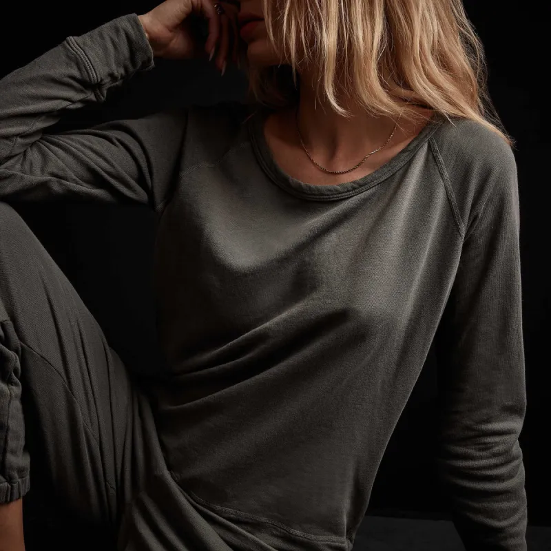 Vintage French Terry Sweatshirt - Jungle Pigment sold by James Perse