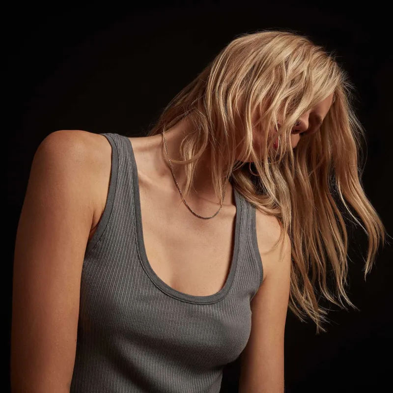 Cashmere Blend Rib Tank - North sold by James Perse