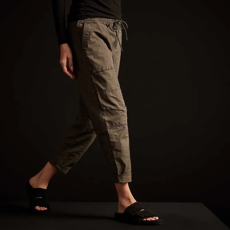 Stretch Micro Canvas Utility Pant - Hunter Pigment sold by James Perse