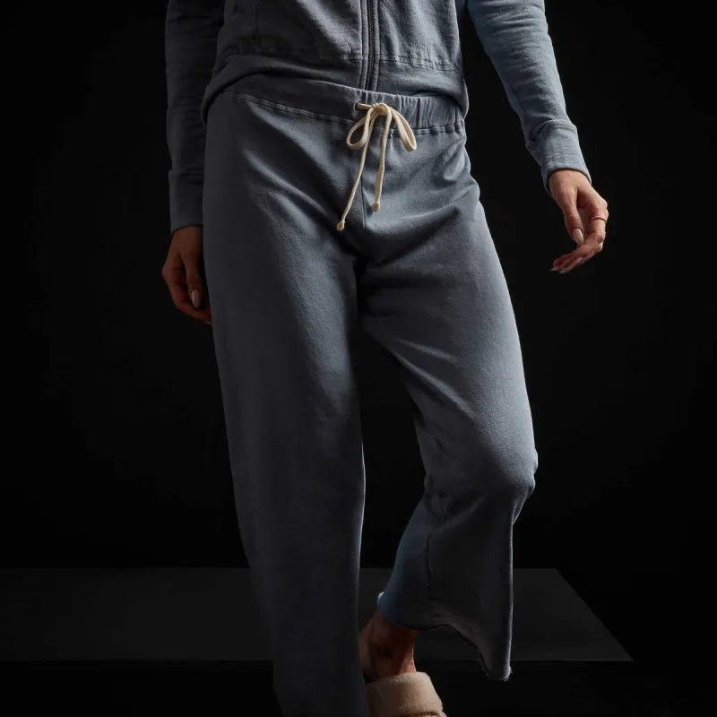 Vintage French Terry Cutoff Sweatpant - Bluestone Pigment sold by James Perse