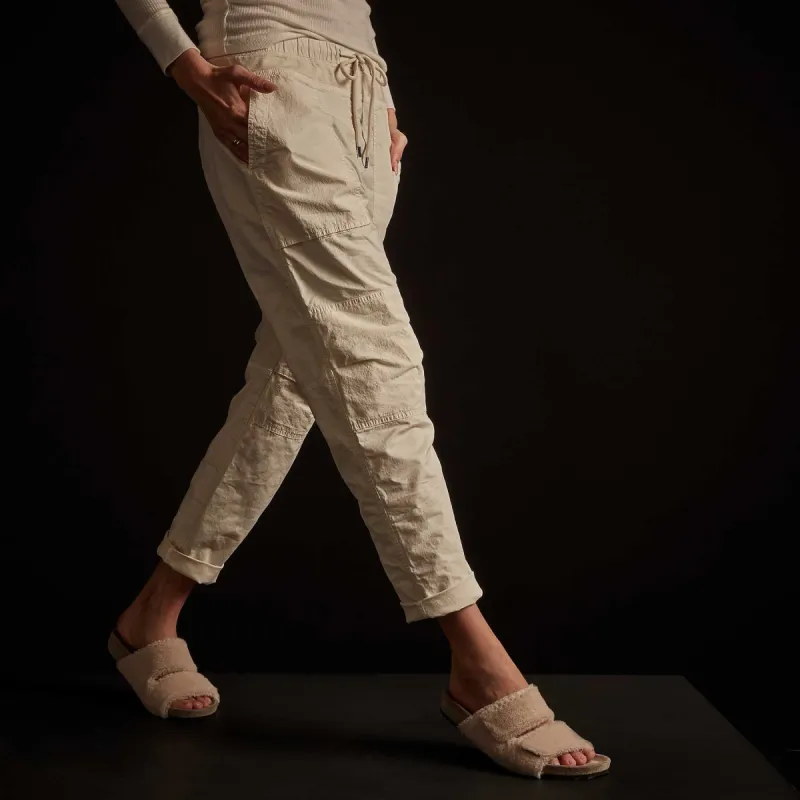 Stretch Micro Canvas Utility Pant - Alabaster Pigment sold by James Perse