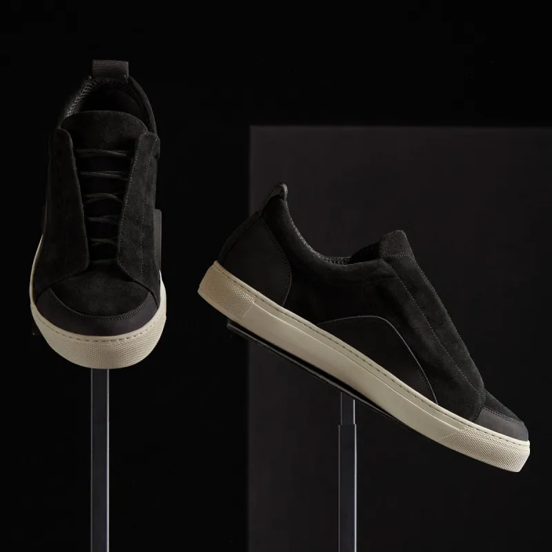 Men's Solstice Skate Sneaker - Black sold by James Perse