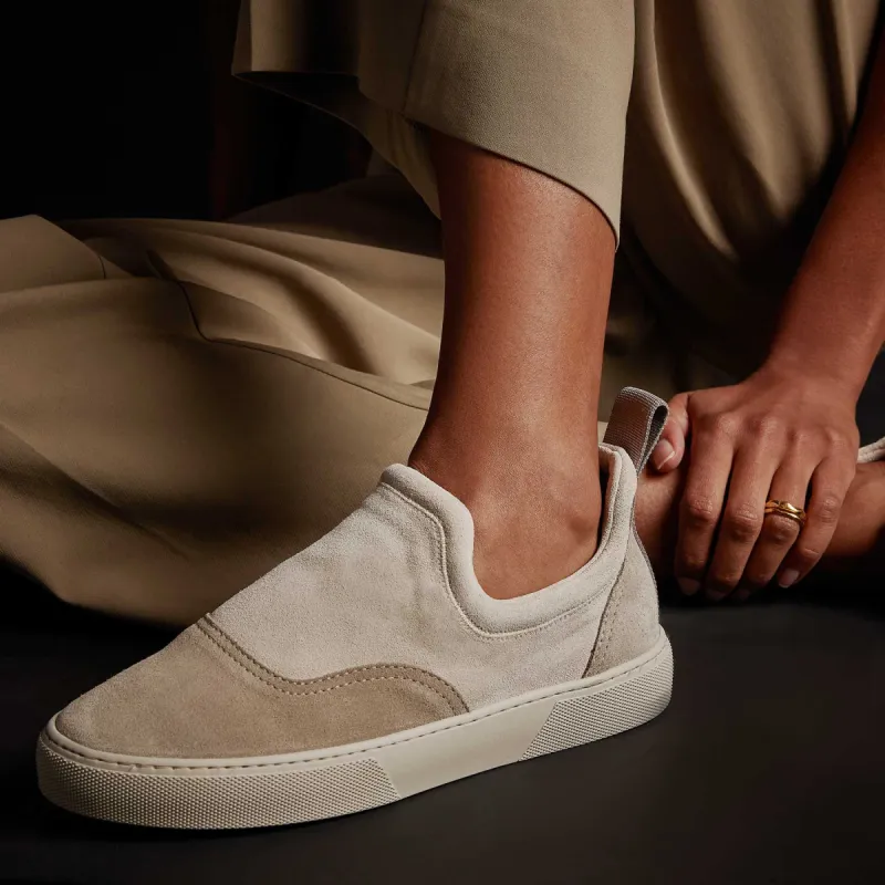 Women's Zuma Skate Sneaker - Lamb / Earth sold by James Perse