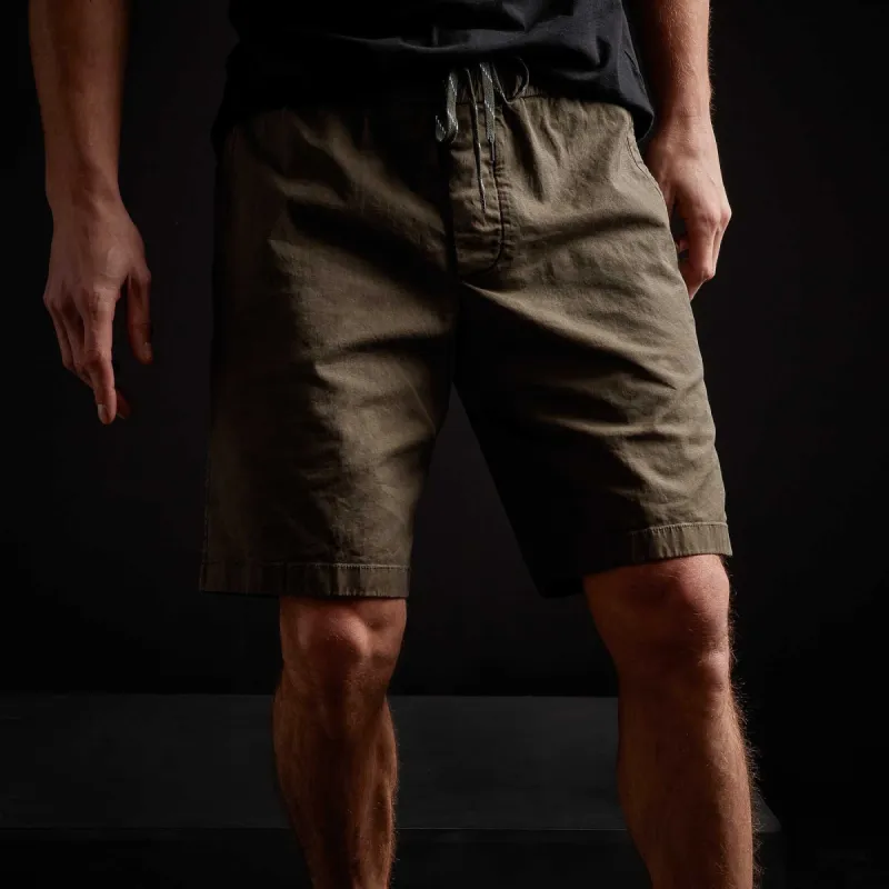 Stretch Canvas Work Short - Hunter Pigment sold by James Perse