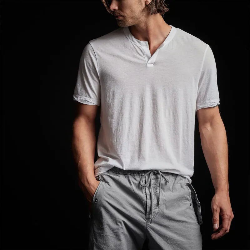 Oasis Linen Henley - White sold by James Perse