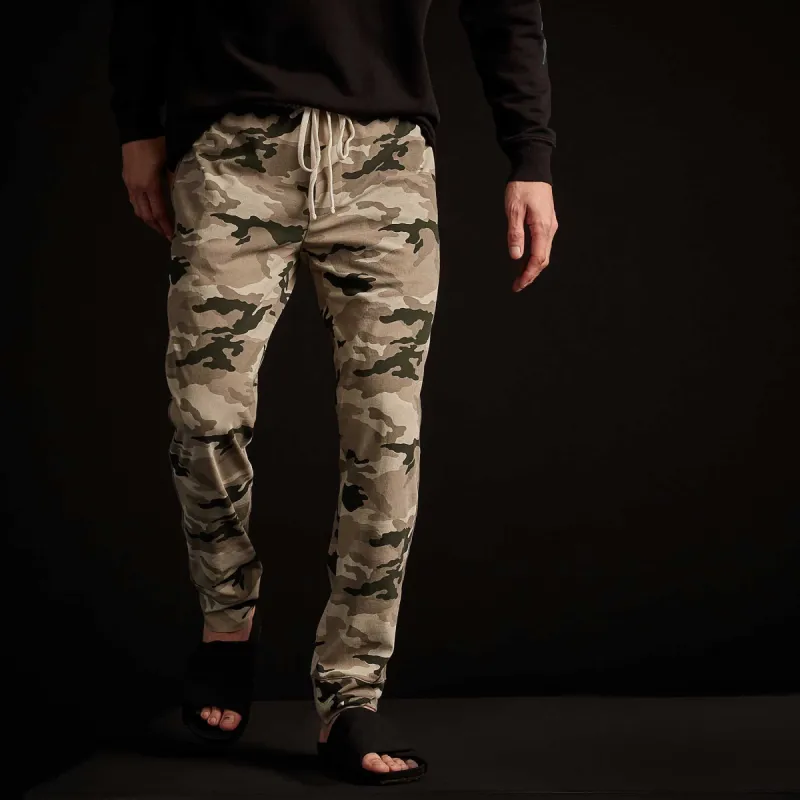 Camo Jersey Sweatpant - Dune Camo sold by James Perse