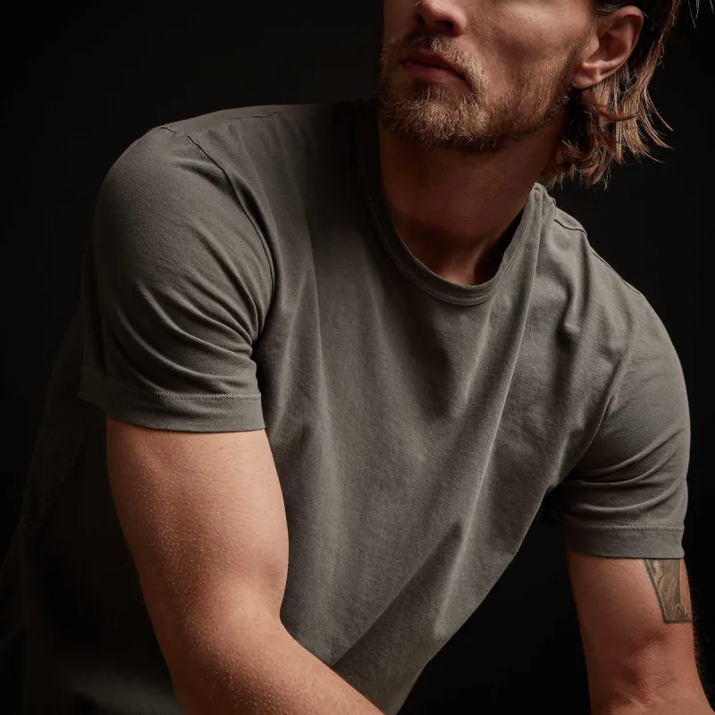 Short Sleeve Crew Neck - Jungle Pigment sold by James Perse