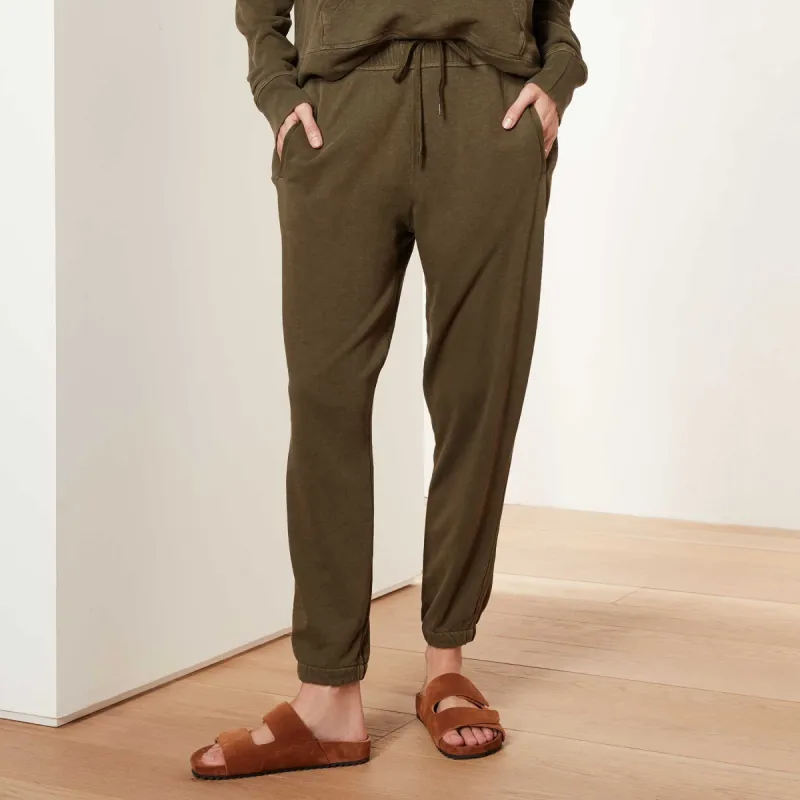 Vintage French Terry Relaxed Sweatpant - Burdock Pigment sold by James Perse