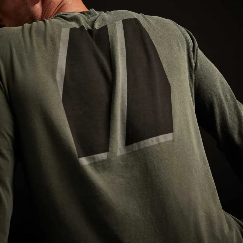 Long Sleeve Graphic Crew - Marsh Pigment sold by James Perse