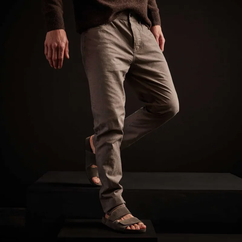 Birdseye Twill 5 Pocket Pant - Flax Pigment sold by James Perse