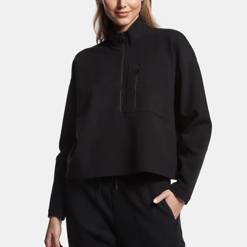 Polar Fleece Sweatshirt - Black sold by James Perse