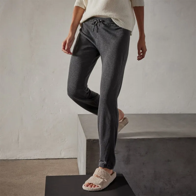 Vintage French Terry Sweatpant - Carbon Pigment sold by James Perse